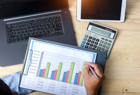 Business analyzingの写真素材