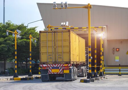 X-ray cargo processの写真素材