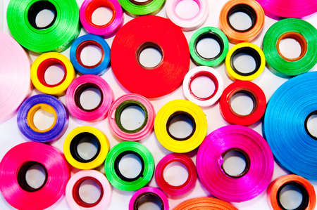 circle background in rainbow colorの写真素材