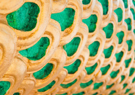 Texture background pattern Flex the golden green dragon の写真素材