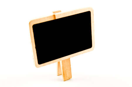 Wooden board for text. Isolated on white background.の写真素材
