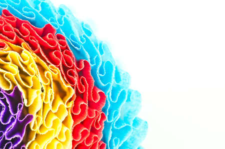 The background color of the paper ribbon.の写真素材
