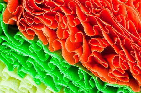 The background color of the paper ribbon.