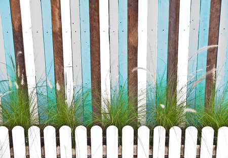 The colorful walls and fences.の写真素材