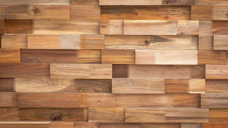 Abstract pattern of many timbers in different levels on the wall for wooden background design conceptの写真素材