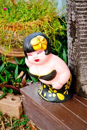 Girl clay dollsの写真素材