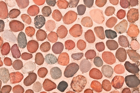 Colorful river rocks in thailandの写真素材