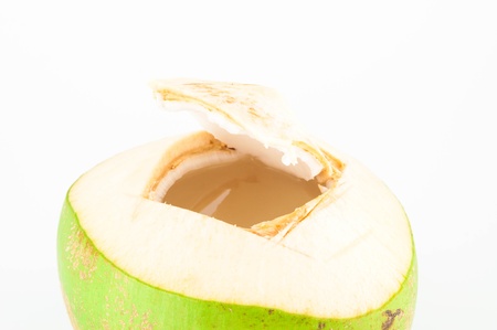 Fresh coconut drink.の写真素材