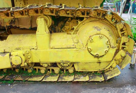 chain tracks of the Dozersの写真素材