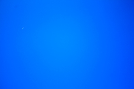 moon in blue skyの写真素材