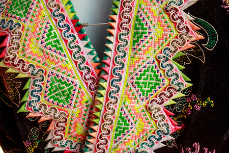 Hmong's (mountain people) hand embroidery pattern