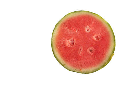 Close up watermelon ice on white back groundの写真素材