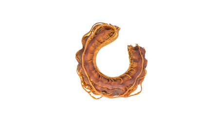 Sweet tamarind isolated on white background.の写真素材