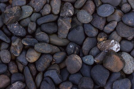 River stone, Stone in the Park, Stone floor texture, Sea stones backgroundの写真素材