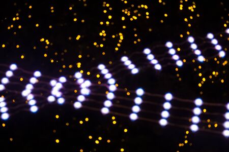 Bokeh lights abstract background, Background of Christmas light bokehs decorating