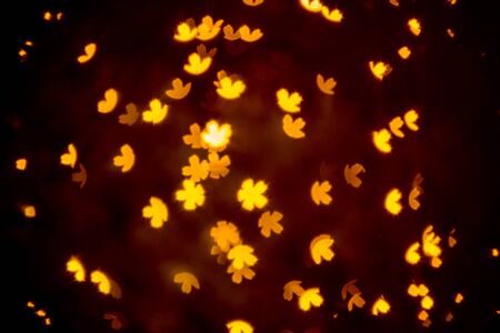 Bokeh lights abstract background, Background of Christmas light bokehs decoratingの写真素材