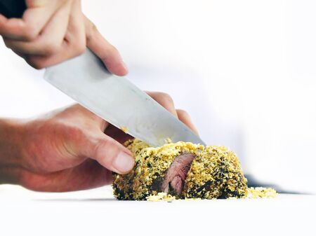 Chef preparing food in the kitchen