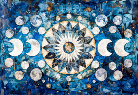This richly textured 3D mandala art piece features intricate beadwork and a kaleidoscope of vibrant colors, showcasing exceptional detail.の素材