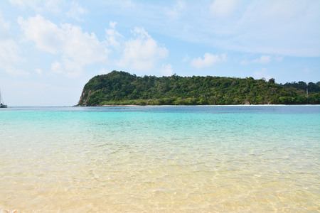 Sea sand beach in thailandの写真素材