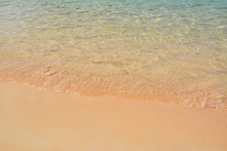 Beach waves viewed from aboveの写真素材
