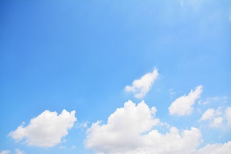 blue sky with clouds backgroundの写真素材