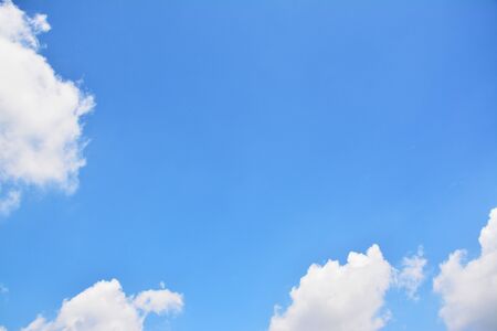 blue sky with clouds backgroundの写真素材