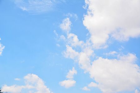 blue sky with clouds backgroundの写真素材