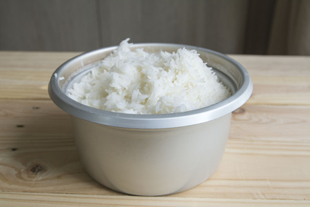 How to cook jasmine riceの写真素材