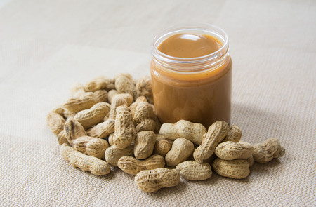 Peanut with creamy peanut butter