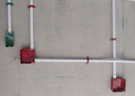 Electric tube on the ceilingの写真素材