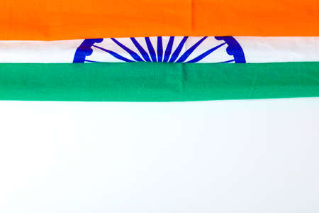 Republic day of India , Independence day India , tricolor flag  in hand