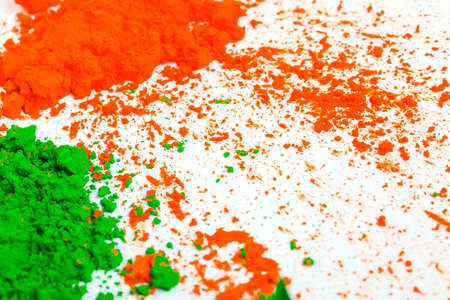 Republic day of India , Independence day India , tricolor flag  in handの写真素材