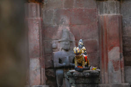 lord Changdev maharaj sculpture in Hinduism. Maharashtra Indiaの写真素材