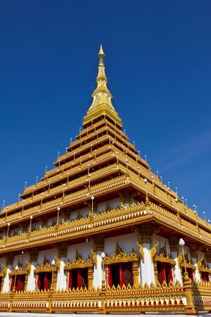 Thai pagoda in Khonkaen provinceの写真素材