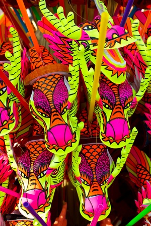 Colorful dragon balloonsの写真素材