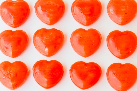 Heart shape candiesの写真素材