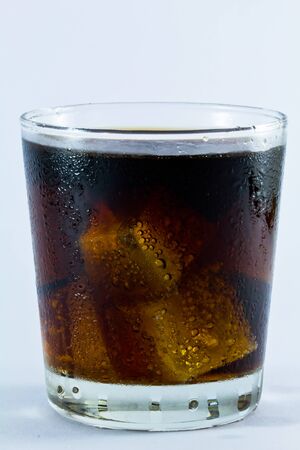 A glass of soft drinkの写真素材