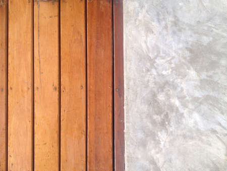 Wooden floor and raw concreateの素材