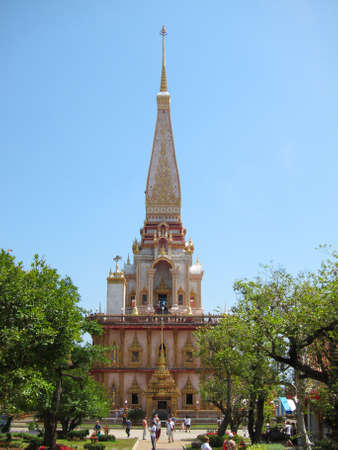 Pagoda at Wat Chalong,Phuket,Thailandのeditorial素材