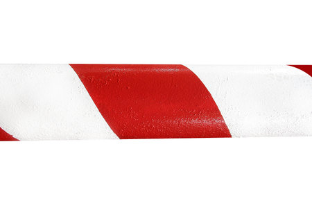 White and Red Sign on Concrete Borderの写真素材