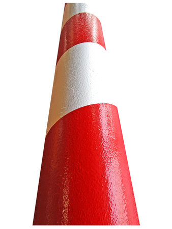 White and Red Sign on Concrete Borderの写真素材