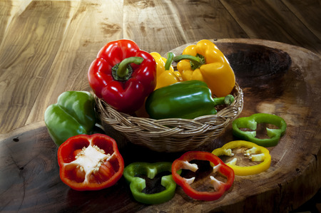 Bell pepper groupの写真素材