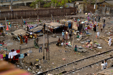 Slum in Mumbaiのeditorial素材