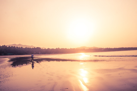 Palolem Beach, Goa, Indiaのeditorial素材