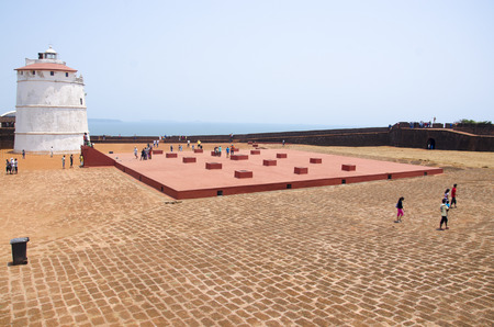 Aguda Fort, Aguda, Goa, Indiaのeditorial素材
