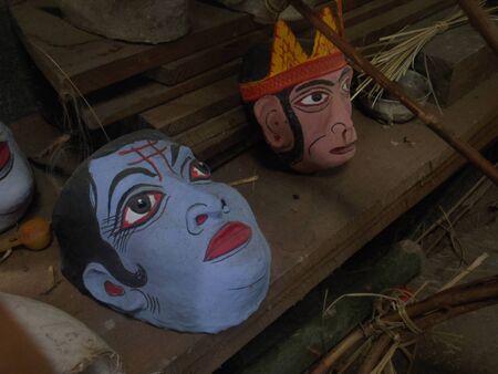 Samagudi Satara, Majuli Island, Assamのeditorial素材