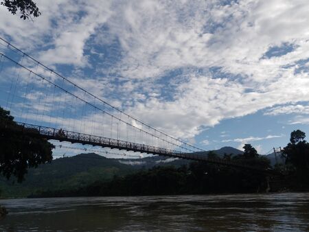 Subansiri River passing through Daparijoのeditorial素材