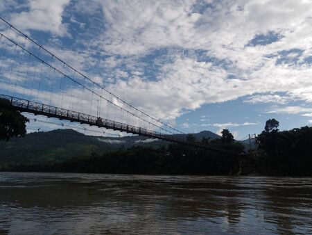 Subansiri River passing through Daparijoのeditorial素材
