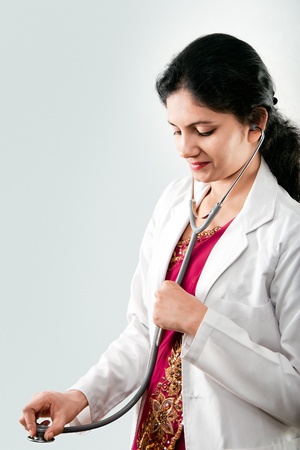Indian beautiful  female doctorの写真素材