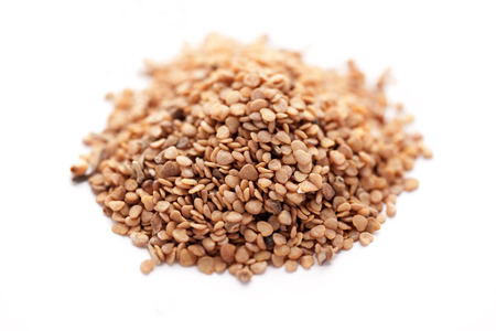 Collection of dry small Ashwagandha seed (Withania somnifera).の写真素材